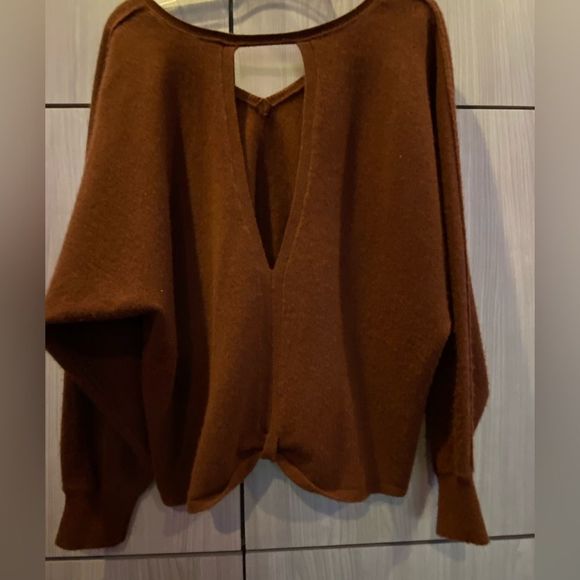 Anthropologie Pilcro Cashmere Open-Back Sweater - Picture 3 of 16